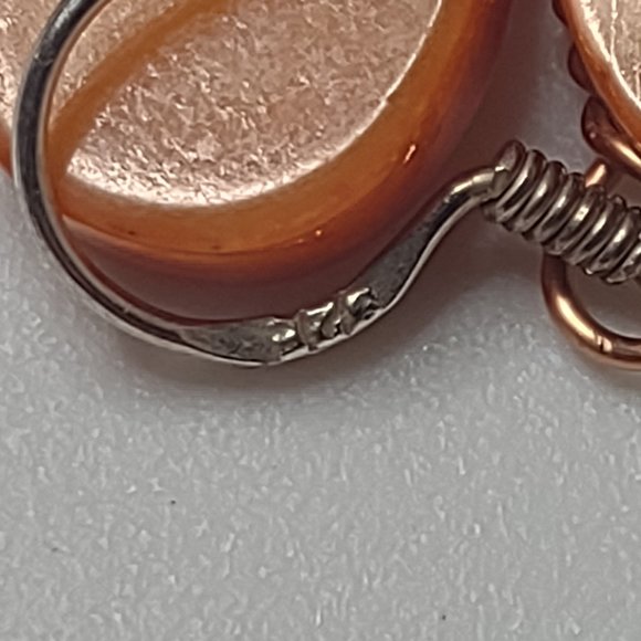 Flower Shaped Shell Earrings With 925 Hooks - Picture 11 of 13